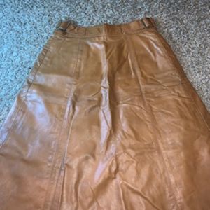 Leather skirt